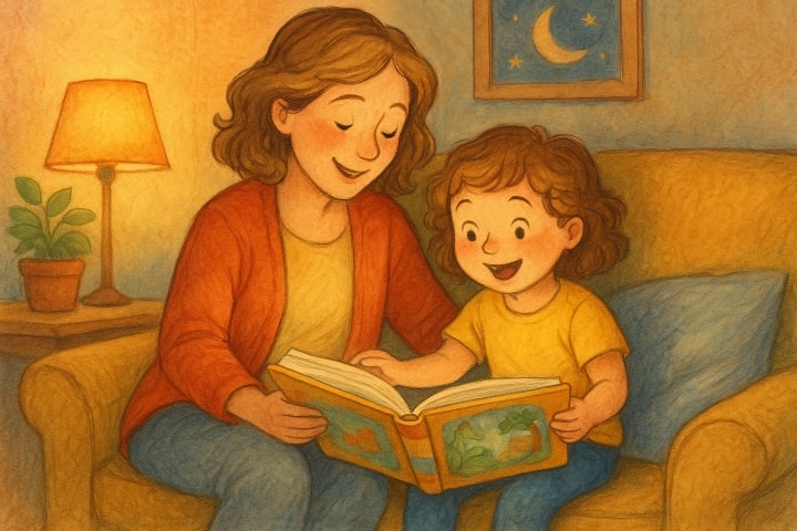 Cover: Leren met verhalen: waarom kinderen groeien van lezen
