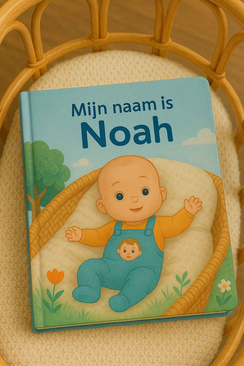 Cover: Origineel kraamcadeau: een gepersonaliseerd kinderboek met de naam van de baby