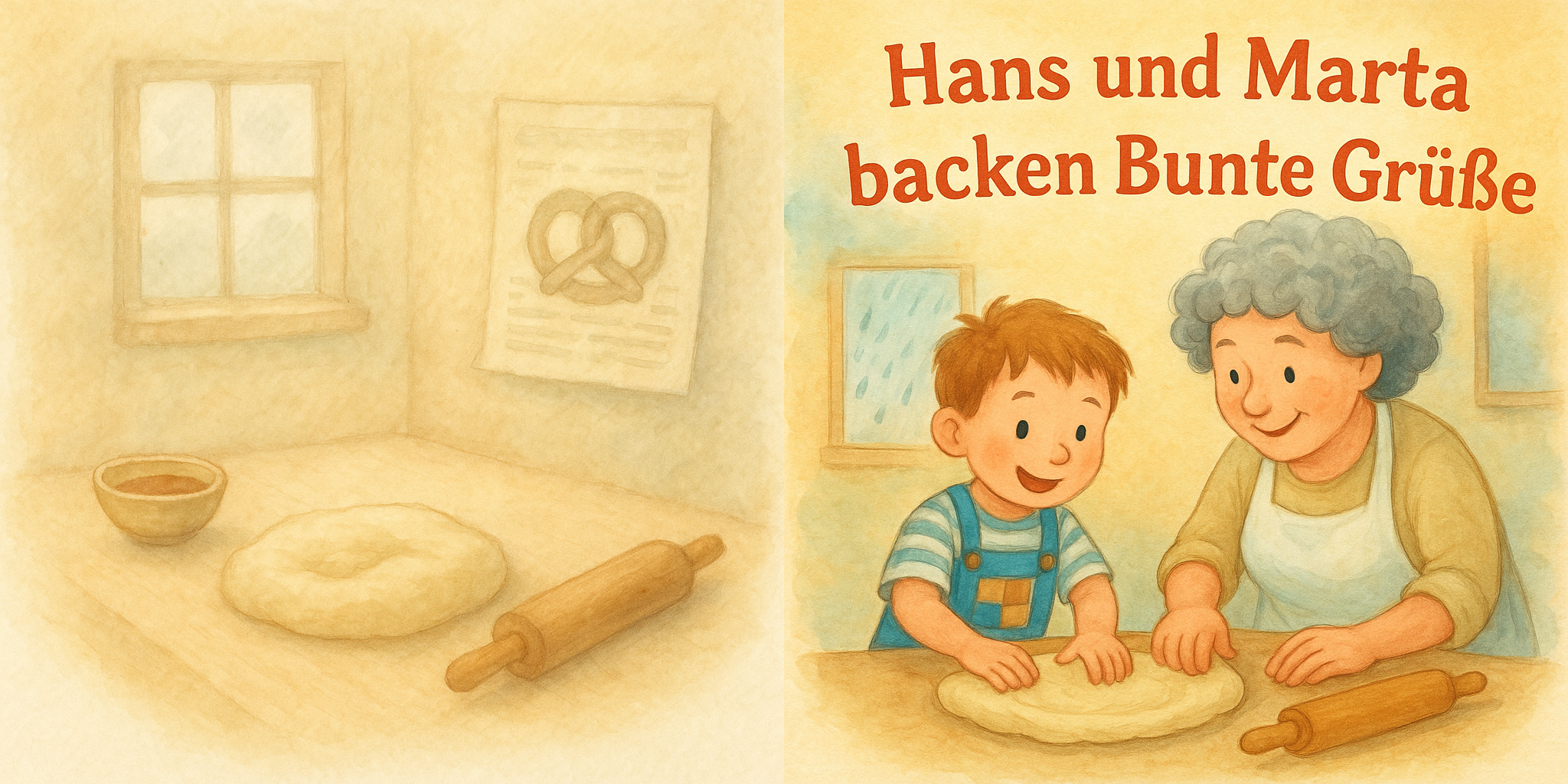 Hans und Marta backen Bunte Grüße