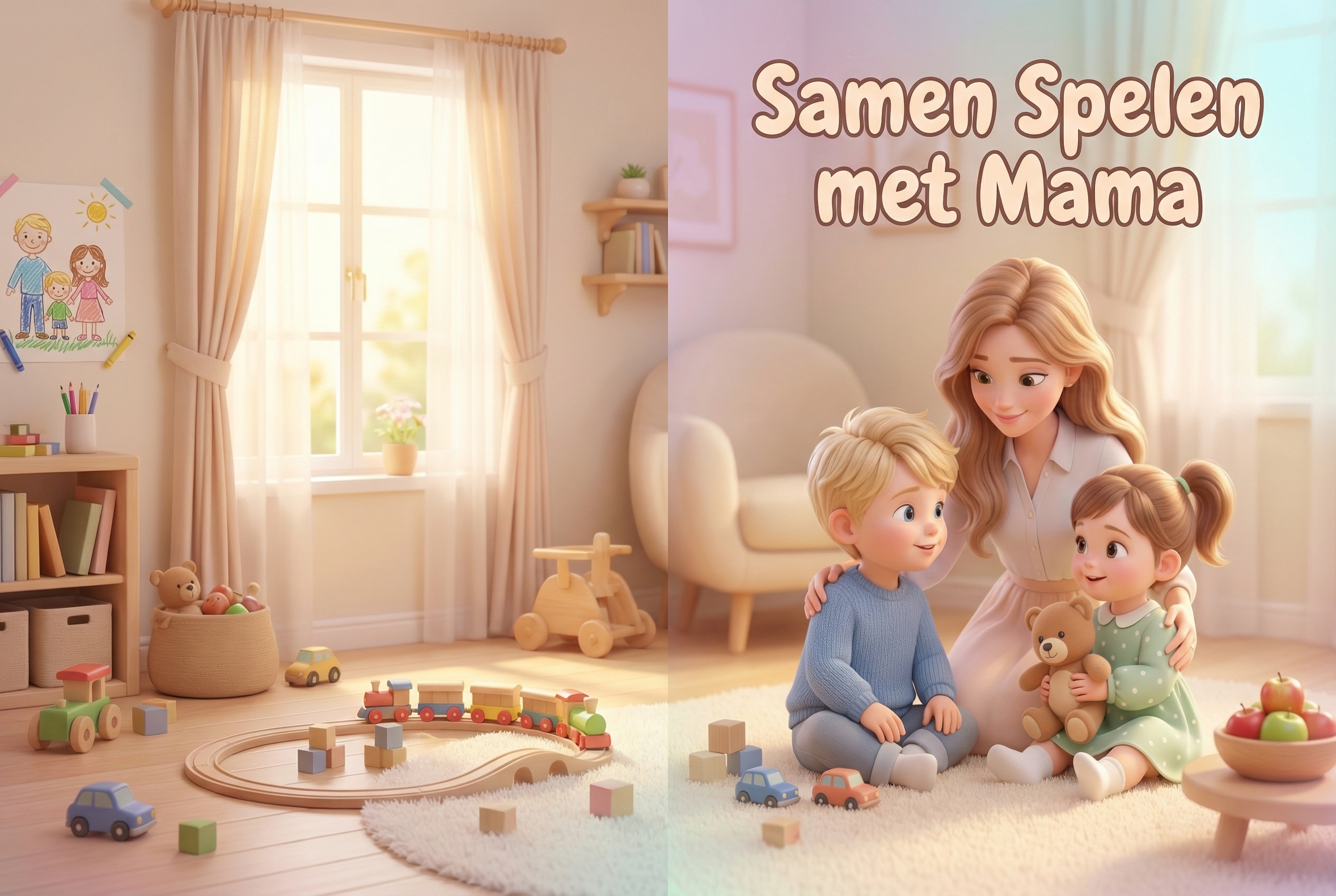 Samen spelen met mama